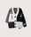 LA POMME petiti|~Ev`j́uX^[`[t`F[fRJ[fBK Star Motif Chain Deco CardiganiJ[fBK/{jvbubN