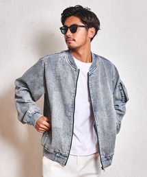 SILVER BULLET（シルバーバレット）の「『CavariA/キャバリア』ジャガードデニムケミカル加工MA-1（MA-1）」