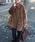 LAULEN�i���[�����j�́uB3 boa jacket /�X�^���h�J���[�{�A�~�h���W���P�b�g�i���̑��A�E�^�[�j�v�b�u���E��