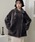 LAULEN�i���[�����j�́uB3 boa jacket /�X�^���h�J���[�{�A�~�h���W���P�b�g�i���̑��A�E�^�[�j�v�b�`���R�[���O���[