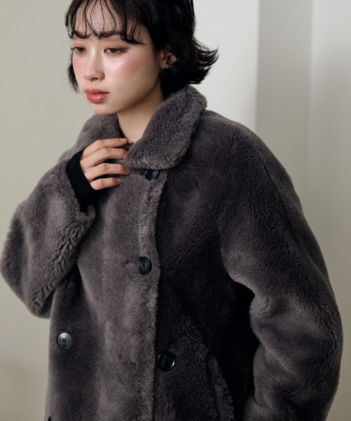 B3 boa jacket /スタンドカラーファーミドルジャケット（その他