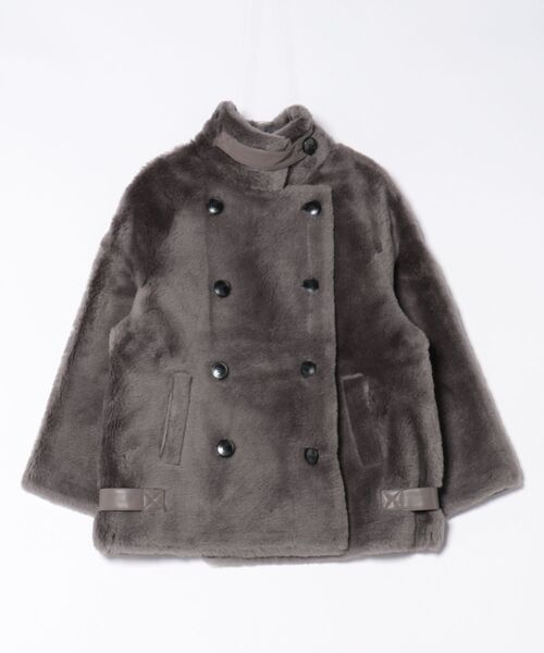 B3 boa jacket /スタンドカラーボアミドルジャケット（その他アウター