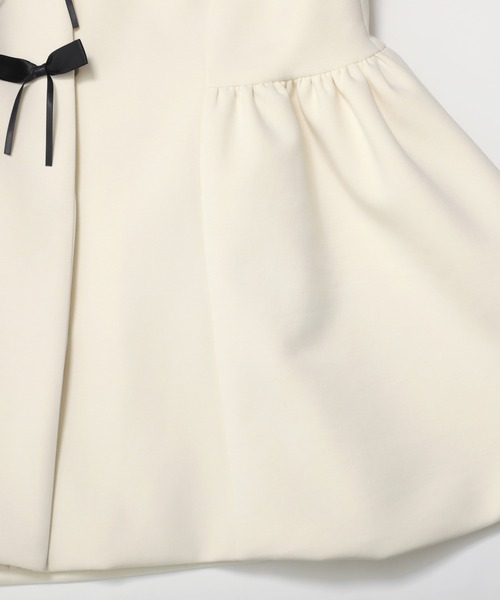 MERAKI（メラキ）の「リボンペプラムジレ（ベスト・レディース・ブラック/ホワイト・FREE）」の8枚目の写真