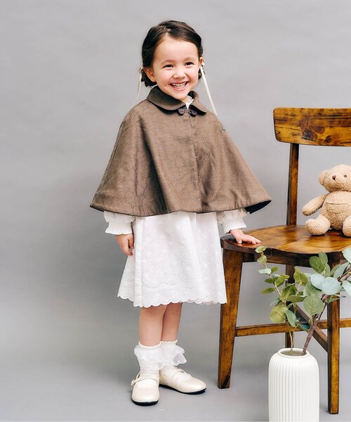 apres les cours(アプレレクール)の「オーガンジーレースソックス(ソックス/靴下・キッズ・ネイビー/オフホワイト・12/15 /18/21)」の3枚目の写真