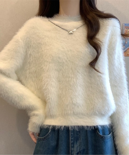 シャギーニットプルオーバー（ニット/セーター）｜AMAJI（アマジ）