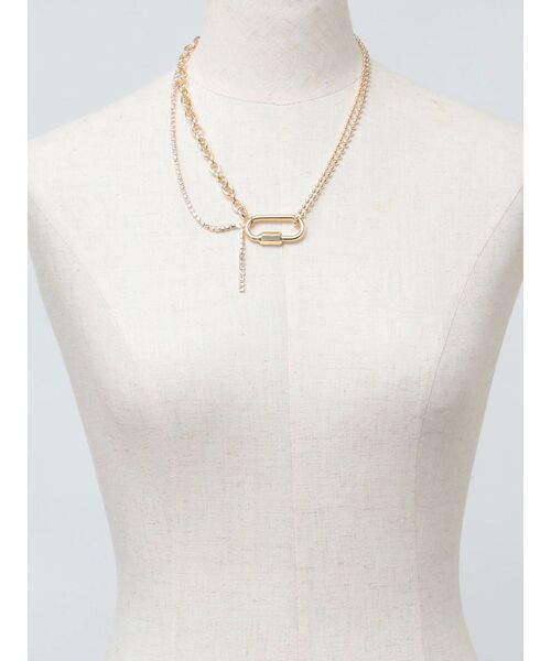 jouetie（ジュエティ）の「レイヤードチェーンネックレス（ネックレス・レディース・シルバー/ゴールド・FREE）」の11枚目の写真