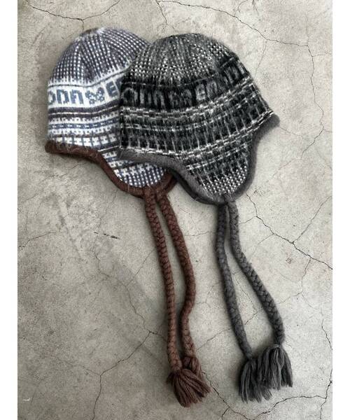 EMODA（エモダ）の「ダブルフェイスノルディックニットキャップ（ニットキャップ/ビーニー・レディース・グレー/ブラウン・FREE）」の3枚目の写真