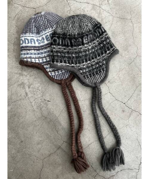 EMODA（エモダ）の「ダブルフェイスノルディックニットキャップ（ニットキャップ/ビーニー・レディース・グレー/ブラウン・FREE）」の8枚目の写真