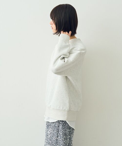 【セール】裏起毛刺繍ロゴスウェット（スウェット）｜YECCA VECCA（イェッカヴェッカ）