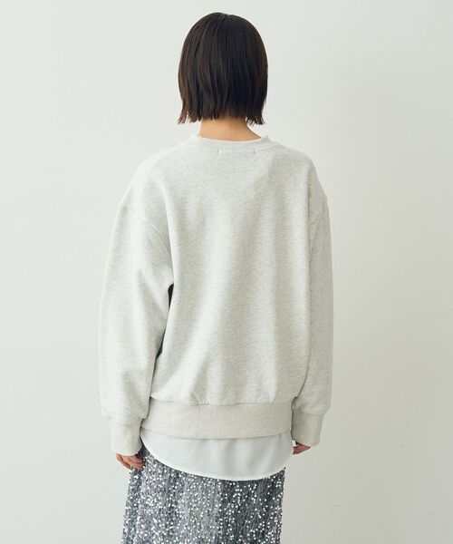 【セール】裏起毛刺繍ロゴスウェット（スウェット）｜YECCA VECCA（イェッカヴェッカ）