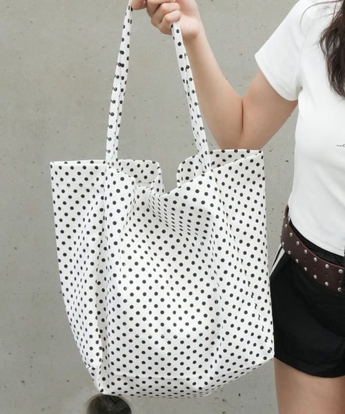SORUTT / ソルト 】 キャンバス ドット トートバッグ / 水玉 トート