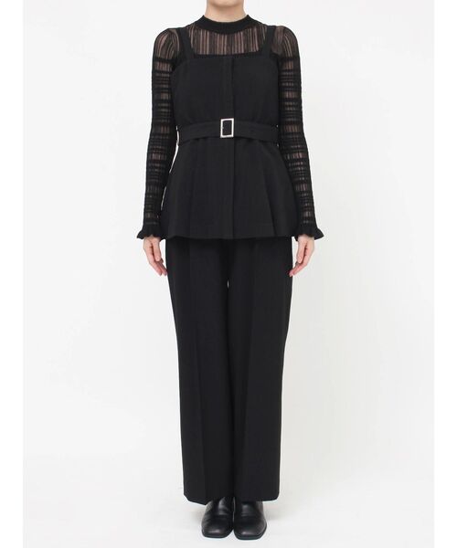 MURUA(ムルーア)の「【セットアップ対応】センプレワイドパンツ(スラックス・レディース・モカ/ライトグレー/ピンク/グレー/ブラック・1/2)」の20枚目の写真