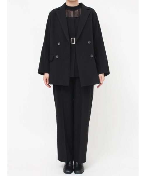 MURUA(ムルーア)の「【セットアップ対応】センプレワイドパンツ(スラックス・レディース・モカ/ライトグレー/ピンク/グレー/ブラック・1/2)」の21枚目の写真