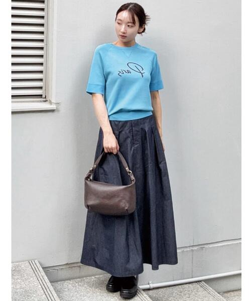 DRESSTERIOR(ドレステリア)の「◆【接触冷感/吸水速乾】クールタッチデニムライクタックスカート(スカート・レディース・ネイビー・34/36/38/40)」の20枚目の写真