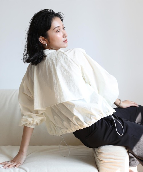 ドローストリングブルゾン/ラッシュガード