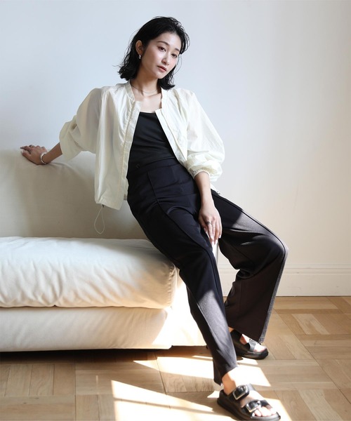 ドローストリングブルゾン/ラッシュガード