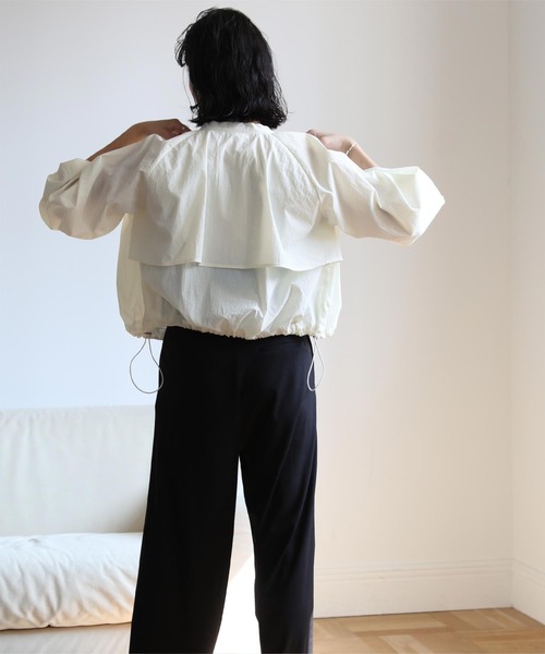 ドローストリングブルゾン/ラッシュガード