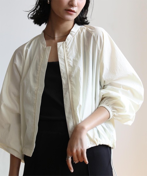 ドローストリングブルゾン/ラッシュガード