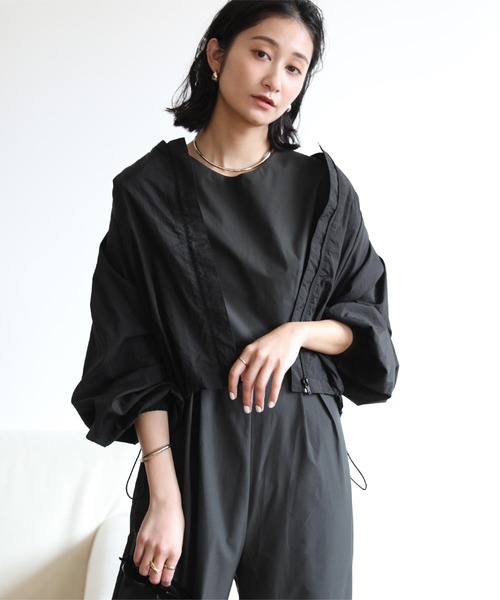 ドローストリングブルゾン/ラッシュガード