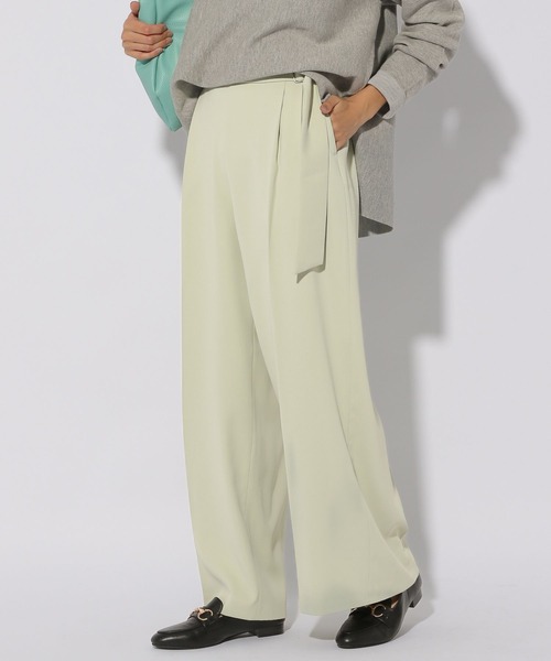 Elura(エルーラ)の「マルチシーズンワイドパンツ<低身長サイズあり>/291065(その他パンツ・レディース・ライトピンク/グリーン系その他/ネイビー・FREE(S)/LARGE/MEDIUM)」の2枚目の写真