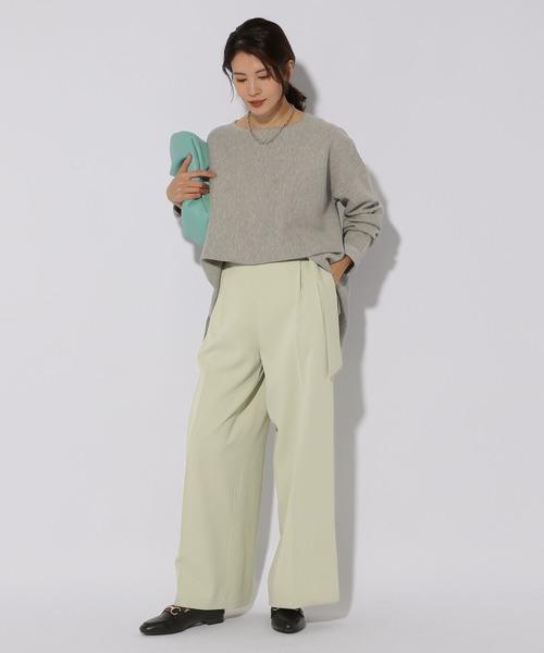 Elura(エルーラ)の「マルチシーズンワイドパンツ<低身長サイズあり>/291065(その他パンツ・レディース・ライトピンク/グリーン系その他/ネイビー・FREE(S)/LARGE/MEDIUM)」の14枚目の写真