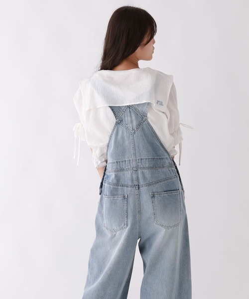 repipi armario(レピピ アルマリオ)の「デニムオーバーオール(サロペット/オーバーオール・キッズ・ブルー/ブラック/アイボリー・LARGE/MEDIUM/SMALL)」の7枚目の写真