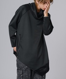 【REGIEVO】モードギミック アシンメトリー ドレープネックタートル