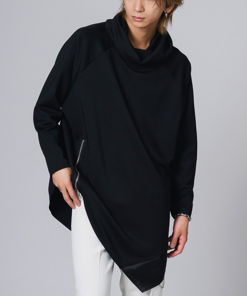 【REGIEVO】モードギミック アシンメトリー ドレープネックタートル（パーカー）｜REGIEVO（レジエボ）