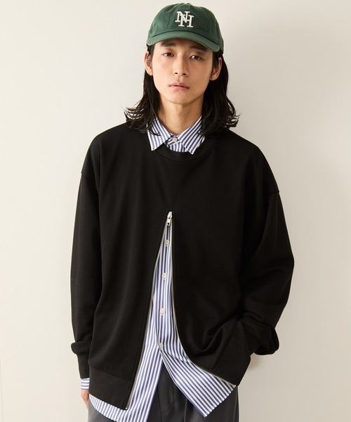 JUNRED（ジュンレッド）の「ストライプルーズシャツ（シャツ/ブラウス・メンズ・ライトグレー/サックスブルー・S/M/L）」の16枚目の写真