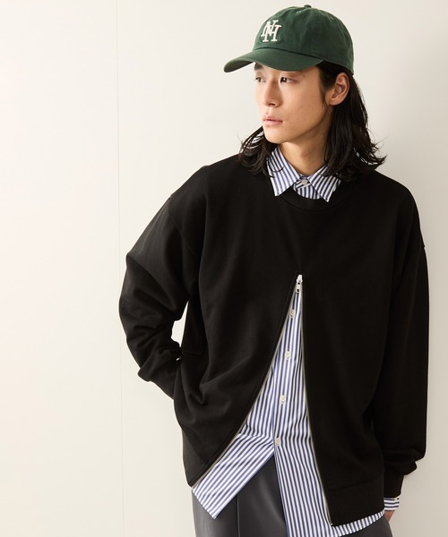 JUNRED（ジュンレッド）の「ストライプルーズシャツ（シャツ/ブラウス・メンズ・ライトグレー/サックスブルー・S/M/L）」の15枚目の写真