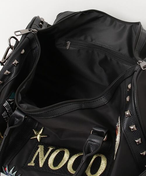 FUNALIVE（ファンアライブ）の「ABETTOR 大人トラベルバーシティーハードワッペン使い大容量ボストンバッグ（ボストンバッグ・メンズ・ブラック/カーキ・FREE）」の12枚目の写真