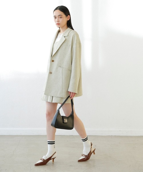 VIS（ビス）の「サマーツイードタックフレアショートパンツ（その他パンツ・レディース・イエロー系その他3/ホワイト系その他5・S/M）」の5枚目の写真