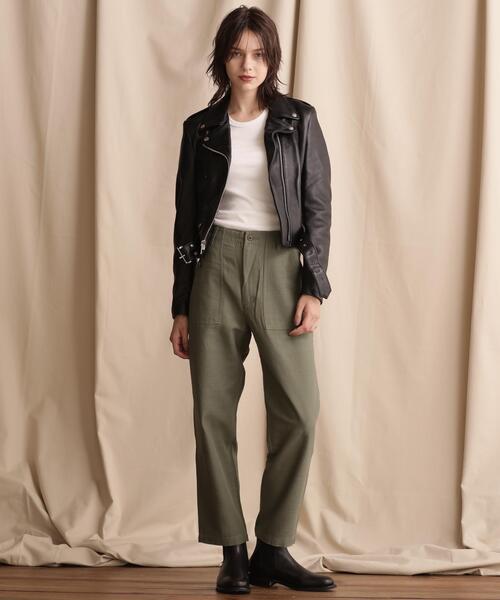 schott(ショット)の「Schott/ショット/218W WOMENS LAMB ONESTAR RIDERS/ラム ワンスター ライダース(ライダースジャケット・メンズ・ブラック・XS/S/M/L)」の9枚目の写真