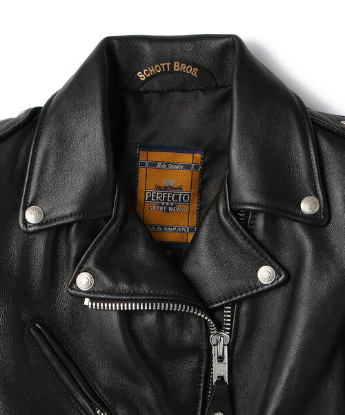 定価16.5万円 ショット 218Ｗ ラム ワンスター ライダース ジャケット Schott N.Y.C（ショット） SCHOTT レディース 218W ラム ワンスター