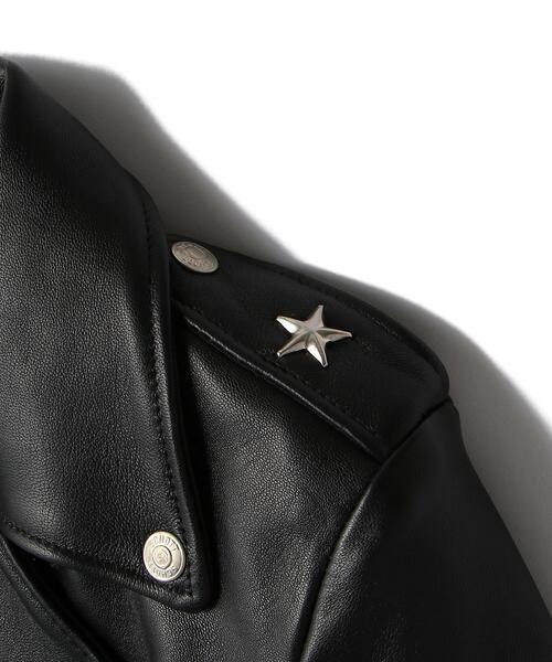 schott(ショット)の「Schott/ショット/218W WOMENS LAMB ONESTAR RIDERS/ラム ワンスター ライダース(ライダースジャケット・メンズ・ブラック・XS/S/M/L)」の18枚目の写真