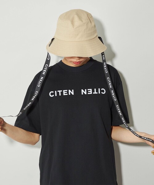 CITEN(シテン)の「<CITEN>エッセンシャルロゴテープハット(ハット・レディース・ベージュ/ブラック・FREE)」の15枚目の写真