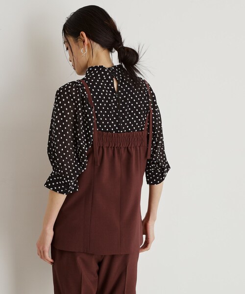 THE SHOP TK (ザ ショップ ティーケー )の「麻調キャミビスチェ【洗濯機OK】(タンクトップ・レディース・ベージュ/ダークブラウン/ブラック・12/13)」の17枚目の写真