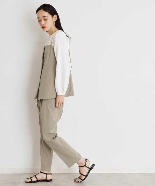 THE SHOP TK (ザ ショップ ティーケー )の「麻調キャミビスチェ【洗濯機OK】(タンクトップ・レディース・ベージュ/ダークブラウン/ブラック・12/13)」の14枚目の写真