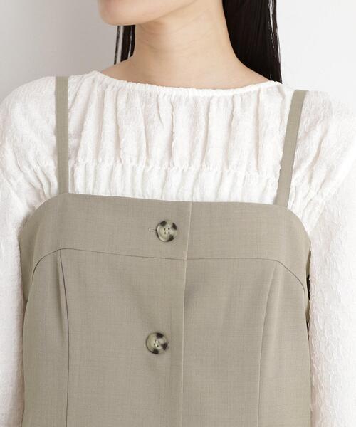 THE SHOP TK (ザ ショップ ティーケー )の「麻調キャミビスチェ【洗濯機OK】(タンクトップ・レディース・ベージュ/ダークブラウン/ブラック・12/13)」の7枚目の写真