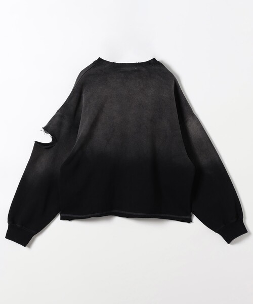 FREAK'S STORE(フリークスストア)の「パウダーブリーチ カットアウトスウェット(スウェット・レディース・ブラック/サックスブルー・フリ-)」の9枚目の写真