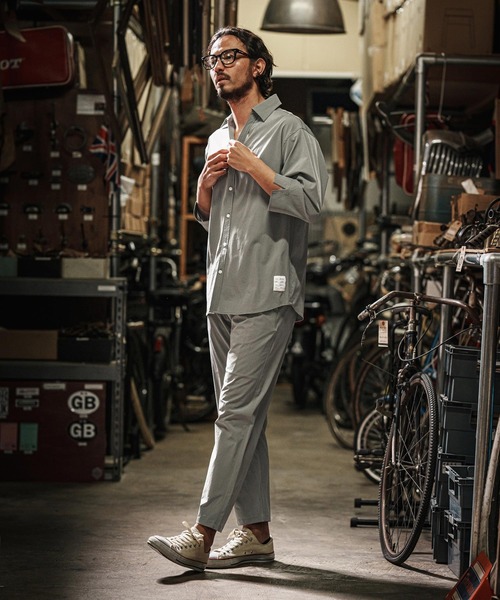 wjk reluxe(ダブルジェーケーリラックス)の「ms5986-cool stretch hook 3-4 sleeve shirts 7分袖シャツ(シャツ/ブラウス・メンズ・ホワイト/ブラック/グレー系その他・M/L/S)」の13枚目の写真