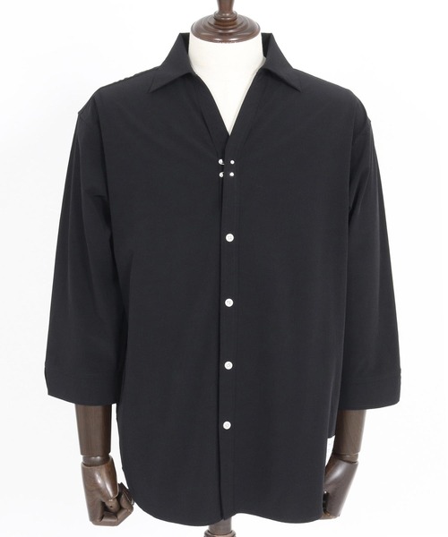 wjk reluxe(ダブルジェーケーリラックス)の「ms5986-cool stretch hook 3-4 sleeve shirts 7分袖シャツ(シャツ/ブラウス・メンズ・ホワイト/ブラック/グレー系その他・M/L/S)」の22枚目の写真