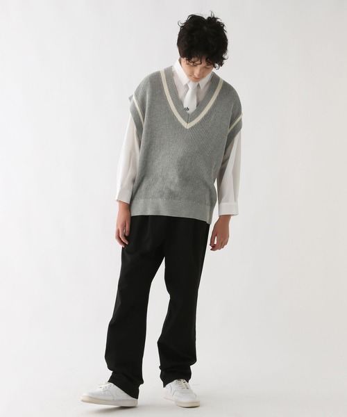 GLOBAL WORK（グローバルワーク）の「3SETシャツ＊ベスト/AND YUA ANY/147464（その他トップス・キッズ・オフホワイト/ライトグレー・MEDIUM/SMALL）」の3枚目の写真