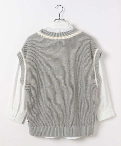 GLOBAL WORK（グローバルワーク）の「3SETシャツ＊ベスト/AND YUA ANY/147464（その他トップス・キッズ・オフホワイト/ライトグレー・MEDIUM/SMALL）」の11枚目の写真
