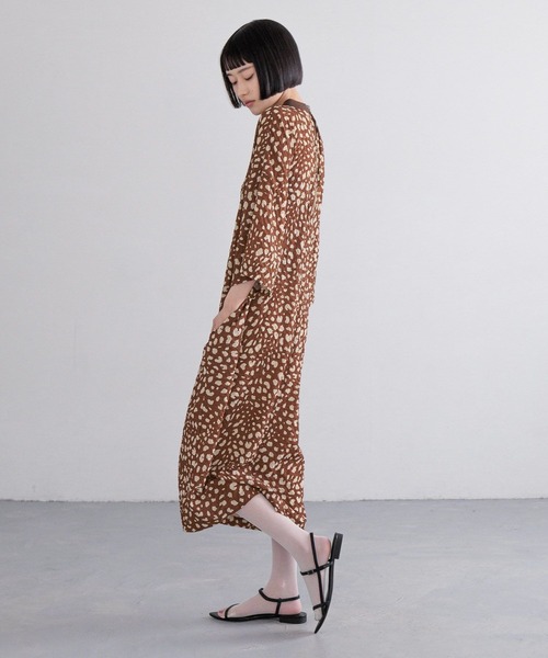 yuw(ユウ)の「レオパードTワンピース 327290(ワンピース・レディース・ブラック/ブラウン・FREE)」の9枚目の写真