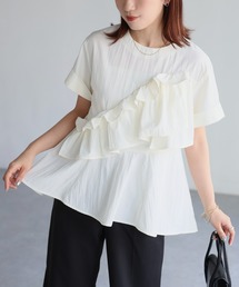 Riberry | アシメフリルペプラムフレアブラウス(シャツ/ブラウス)