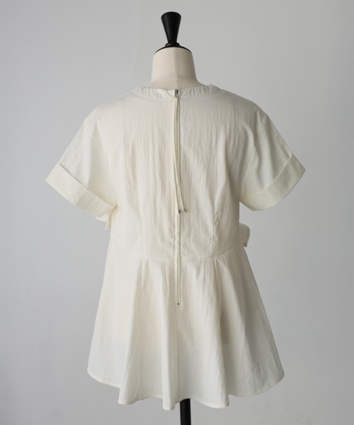 Riberry（リベリー）の「アシメフリルペプラムフレアブラウス（シャツ/ブラウス・レディース・アイボリー/ブラック・FREE）」の22枚目の写真