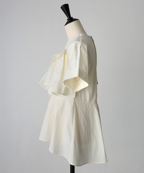 Riberry（リベリー）の「アシメフリルペプラムフレアブラウス（シャツ/ブラウス・レディース・アイボリー/ブラック・FREE）」の21枚目の写真