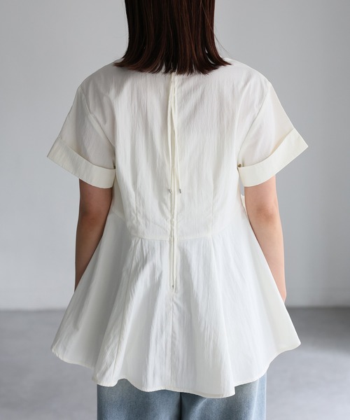 Riberry（リベリー）の「アシメフリルペプラムフレアブラウス（シャツ/ブラウス・レディース・アイボリー/ブラック・FREE）」の19枚目の写真