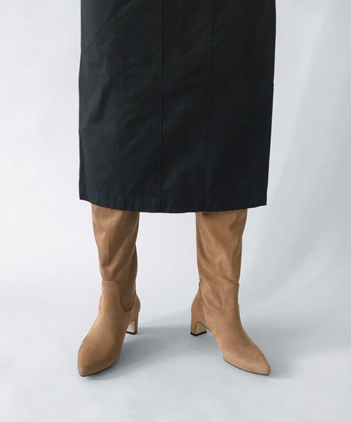 LE VERNIS(ル・ベルニ)Back zipper long boots